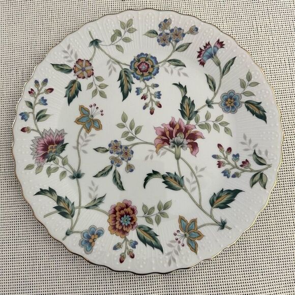 Andrea by Sadek Floral Scalloped Edge Buckingham Cake Plate with‎ Server Spatula - Picture 2 of 8